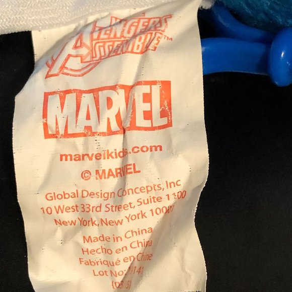 Marvel Captain America BackPack Zippered Secret Pouch 2015 Avengers 4" - Picture 10 of 10